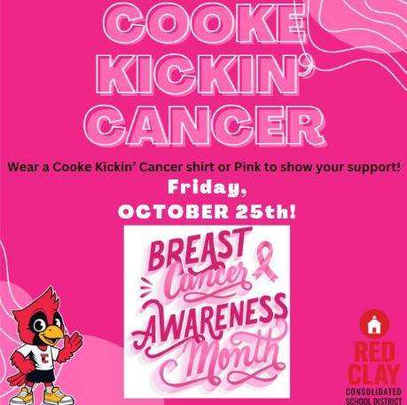  Cooke's Kickin' Cancer: Wear Pink on Friday, October 25th!